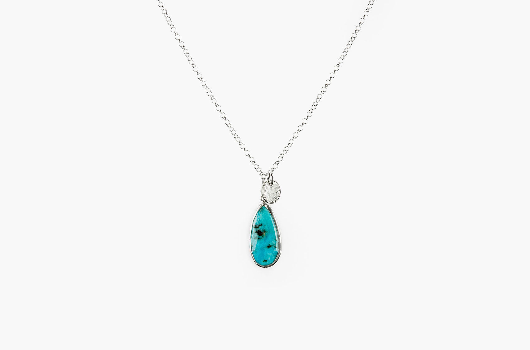 Turquoise Tears pendant necklace