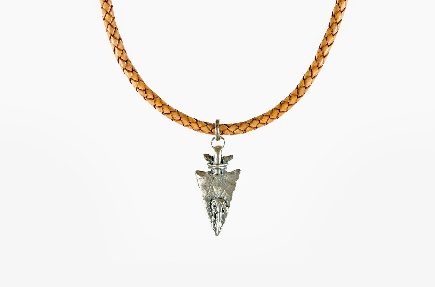 Custer's Last Stand. Arrow on leather necklace