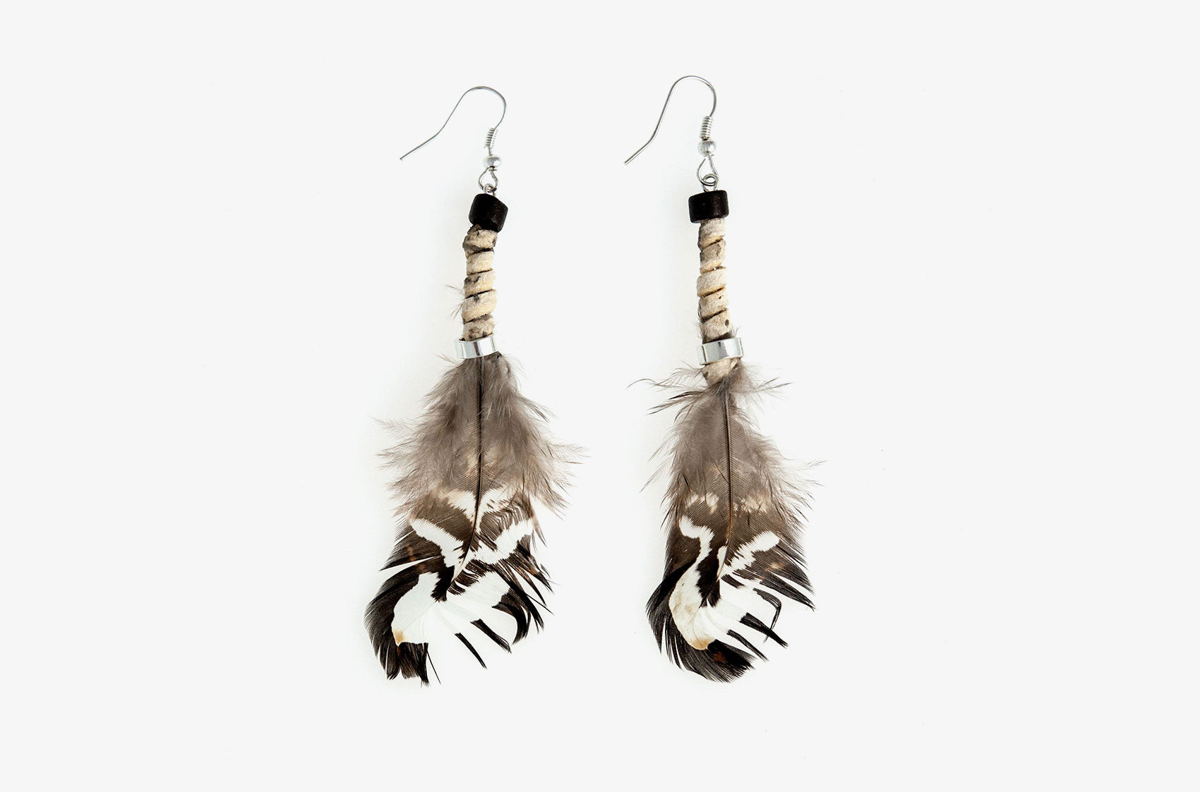 Feather & Wood. Prairie earrings