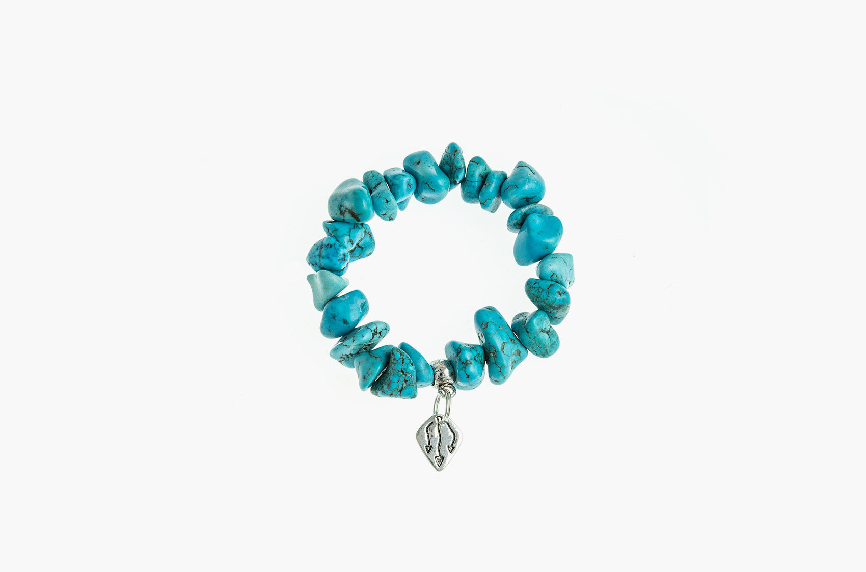Pewter & Stone. Turquoise and pewter bracelet